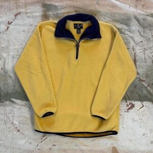 Essential Yellow Fleece Quarter Zip sweatshirt crewneck